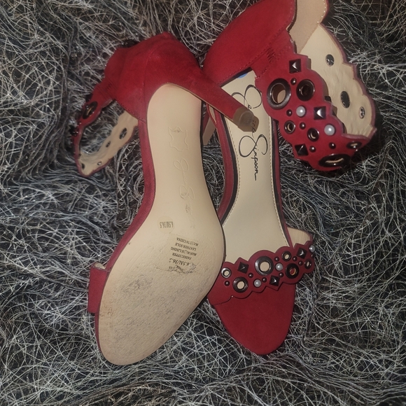 Jessica Simpson Red Heels - Picture 5 of 8